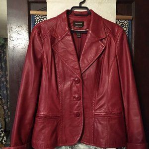 VTG Danier Red Italian Leather Jacket, XL, excellent condition, made in Canada